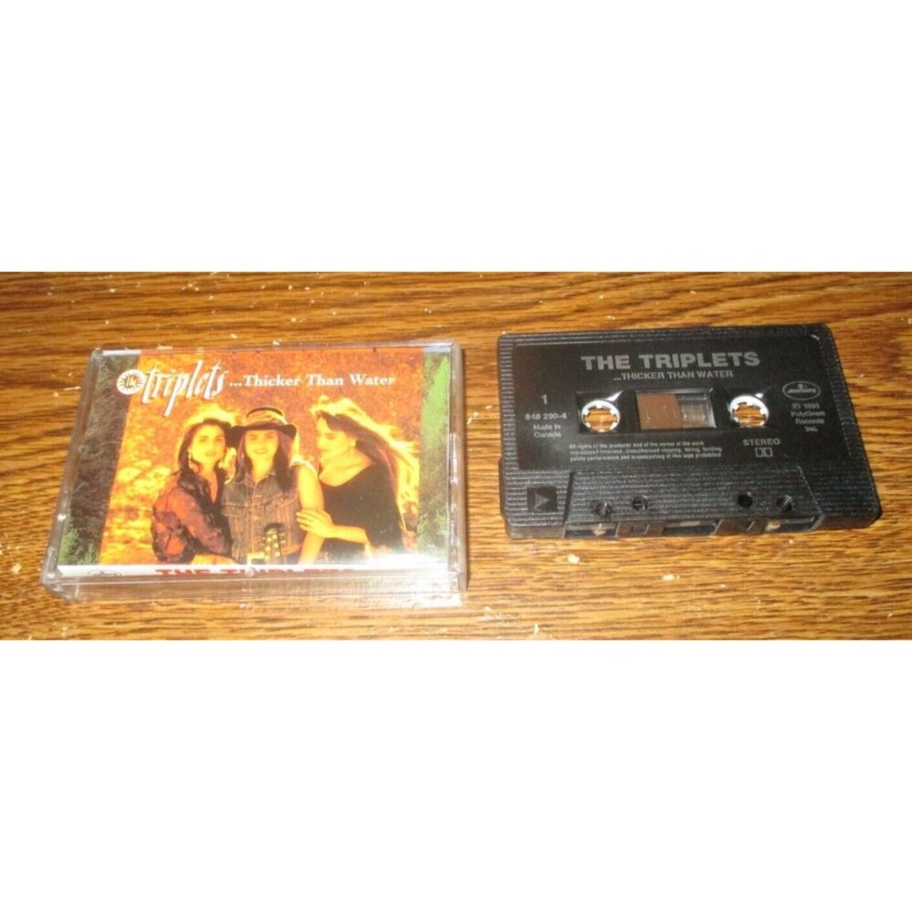 The Triplets - Thicker than Water on cassette (Polygram, 1991)